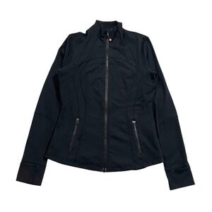 Lululemon Define Jacket Womens 10 Black Athleisure Full Zip Gym Yoga Pilates